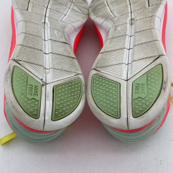 NIKE TRAINING FREE BALANZA 3.0 Coral Mint Yellow Running Walking Sneakers Size 6 - Picture 12 of 13